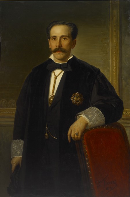 RETRATO DE D. EVARISTO DE LA RIVA, PRESIDENTE DEL TRIBUNAL SUPREMO