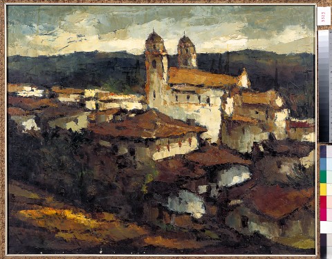 PUEBLO CON IGLESIA